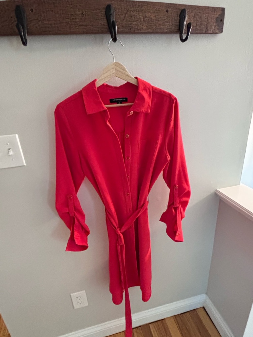 Sharagano Bright Red Blouse